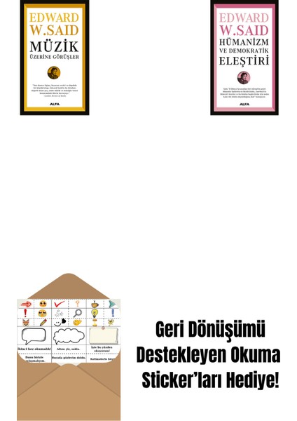 Müzik Üzerine Görüşler + Hümanizm ve Demokratik Eleştiri + Okuma Sticker'ları