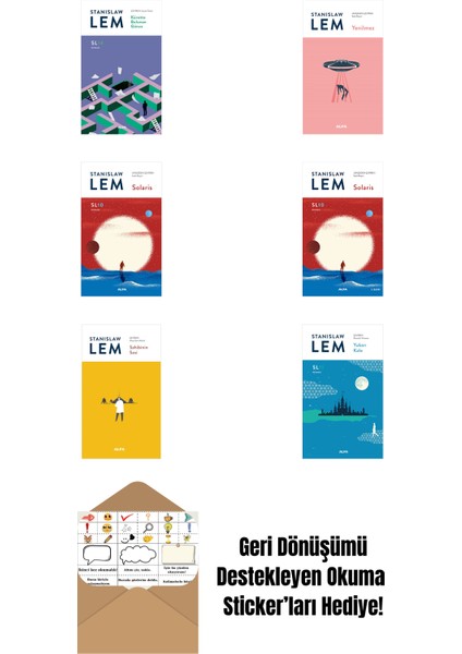 Stanislaw Lem 6 Kitap Set + Okuma Sticker'ları
