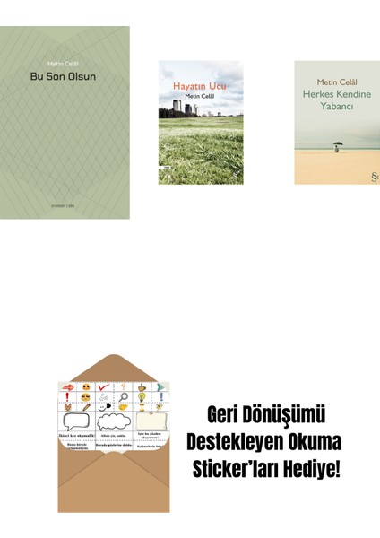 Bu Son Olsun + Hayatın Ucu + Herkes Kendine Yabancı + Okuma Sticker'ları