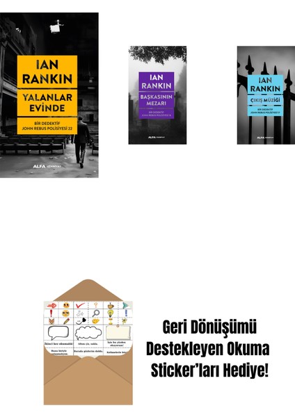 Yalanlar Evinde + Başkasının Mezarı + Çıkış Müziği + Okuma Sticker'ları