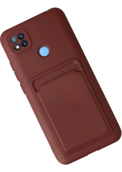 Newface Xiaomi Redmi 9c Kılıf Kelvin Kartvizitli Silikon - Bordo