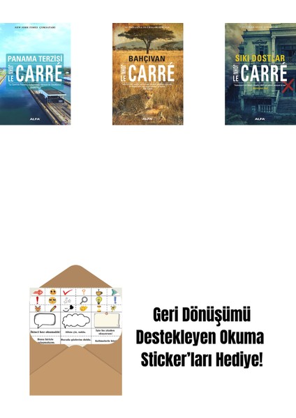 Panama Terzisi + Bahçıvan + Sıkı Dostlar + Okuma Sticker'ları
