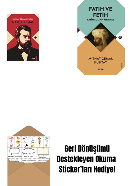 Namık Kemal (Ciltli) + Fatih ve Fetih + Okuma Sticker'ları