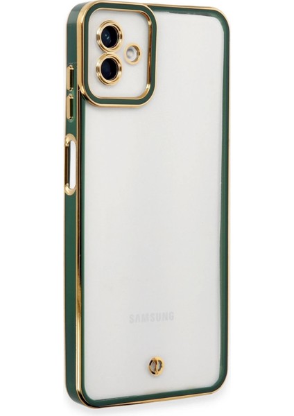 Newface Samsung Galaxy A04 Kılıf Liva Lens Silikon - Yeşil