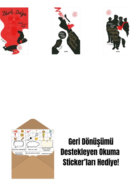 Zehirli Dalga + Sherlock Holmes'un Dönüşü + Sherlock Holmes - Korku Vadisi + Okuma Sticker'ları