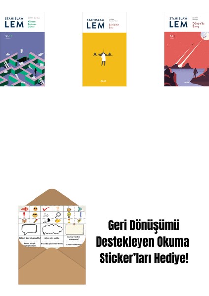 Küvette Bulunan Günce (SL14) + Sahibinin Sesi + Dünya’da Barış (Sl8) + Okuma Sticker'ları