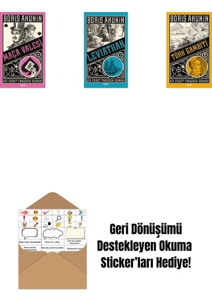 Maça Valesi + Leviathan + Türk Gambiti + Okuma Sticker'ları