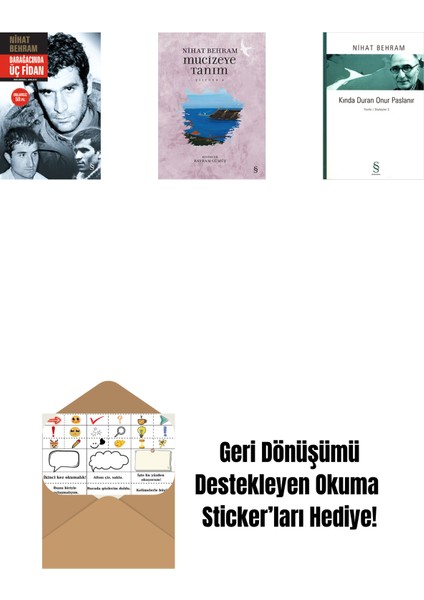 Darağacında Üç Fidan (Ciltli) + Mucizeye Tanım + Kında Duran Onur Paslanır + Okuma Sticker'ları