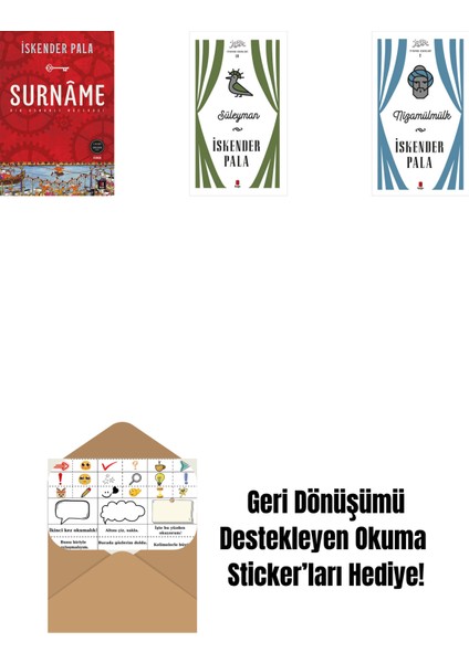 Surnâme - Bir Osmanlı Mâcerası + Süleyman (Ciltli) + Nizamülmülk (Ciltli) + Okuma Sticker'ları