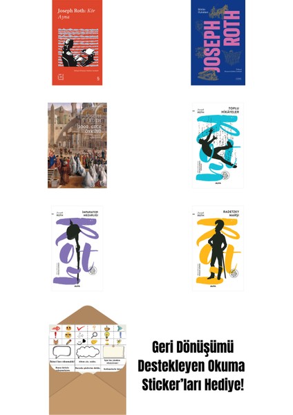 Joseph Roth 6 Kitap Set + Okuma Sticker'ları