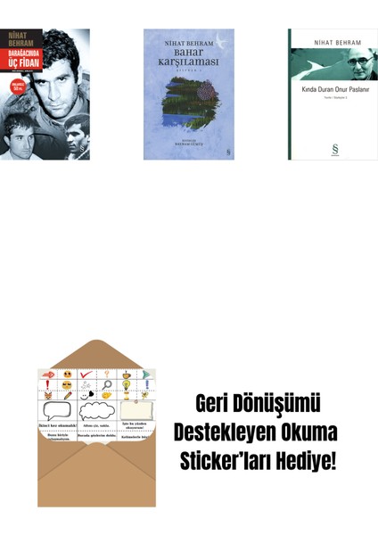 Darağacında Üç Fidan (Ciltli) + Bahar Karşılaması + Kında Duran Onur Paslanır + Okuma Sticker'ları