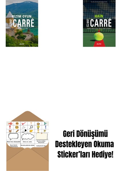 Bizim Oyun + Hain + Okuma Sticker'ları