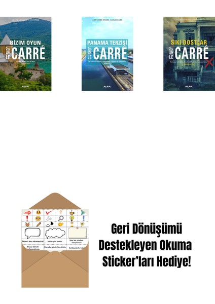 Bizim Oyun + Panama Terzisi + Sıkı Dostlar + Okuma Sticker'ları