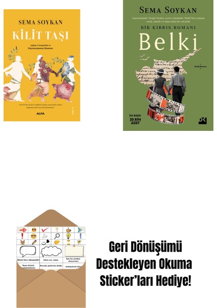 Kilit Taşı + Belki + Okuma Sticker'ları