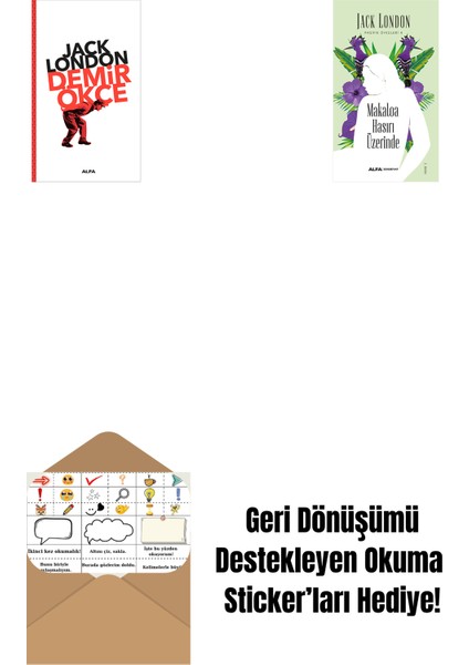 Demir Ökçe + Makaloa Hasırı Üzerinde + Okuma Sticker'ları