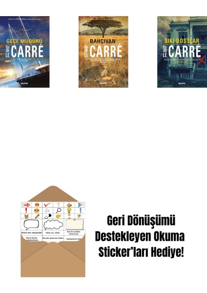 Gece Müdürü + Bahçıvan + Sıkı Dostlar + Okuma Sticker'ları