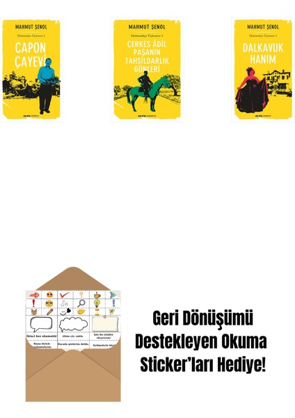 Capon Çay Evi + Çerkes Âdil Paşanın Tahsildarlık Günleri + Dalkavuk Hanım + Okuma Sticker'ları