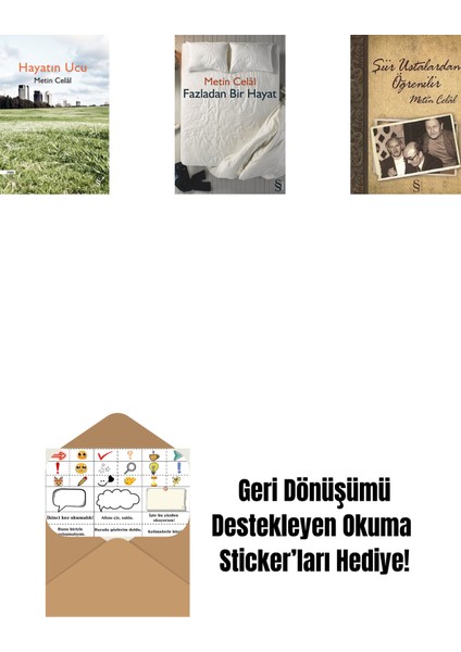 Hayatın Ucu + Fazladan Bir Hayat + Şiir Ustalardan Öğrenilir + Okuma Sticker'ları