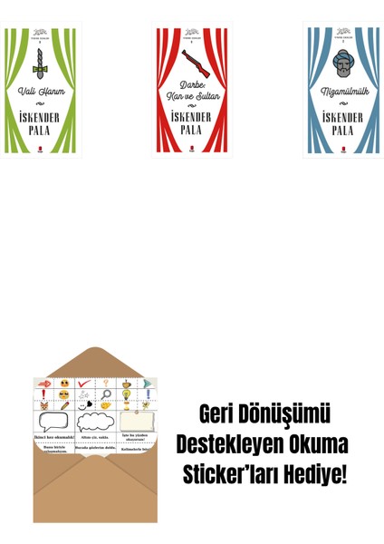 Vali Hanım (Ciltli) + Darbe: Kan ve Sultan (Ciltli) + Nizamülmülk (Ciltli) + Okuma Sticker'ları