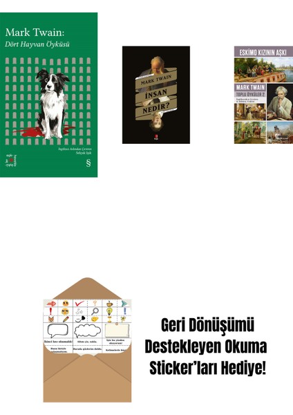 Everest Açıkhava 41 - Dört Hayvan Öyküsü + Insan Nedir? + Eskimo Kızının Aşkı + Okuma Sticker'ları