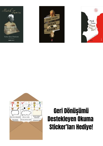 Toplu Kısa Öyküler + Insan Nedir? + Insan Nedir? + Okuma Sticker'ları