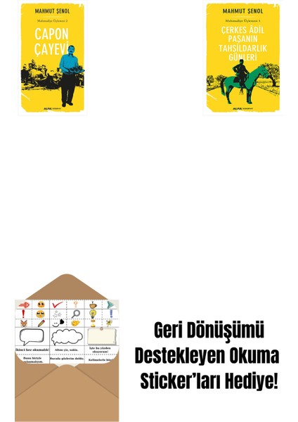 Capon Çay Evi + Çerkes Âdil Paşanın Tahsildarlık Günleri + Okuma Sticker'ları