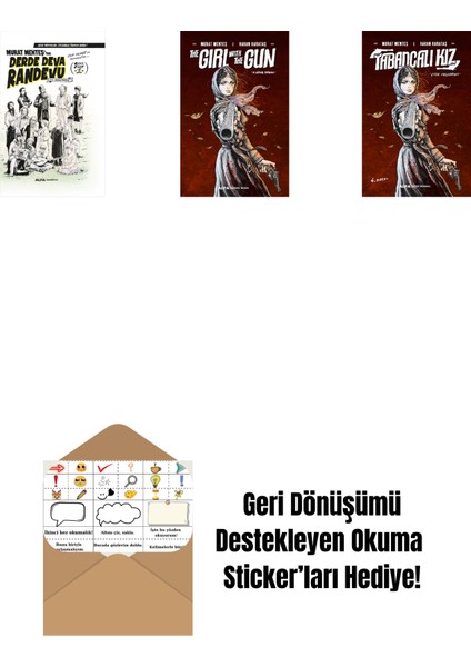 Derde Deva Randevu Süper Cilt-1 (Ciltli) + The Girl With The Gun + Tabancalı Kız + Okuma Sticker'ları