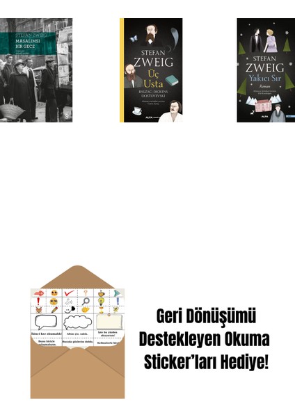 Masalımsı Bir Gece + Üç Usta + Yakıcı Sır + Okuma Sticker'ları