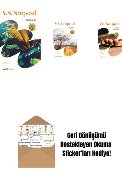 Gerillalar + Özgürlük + Yarım Hayat + Okuma Sticker'ları