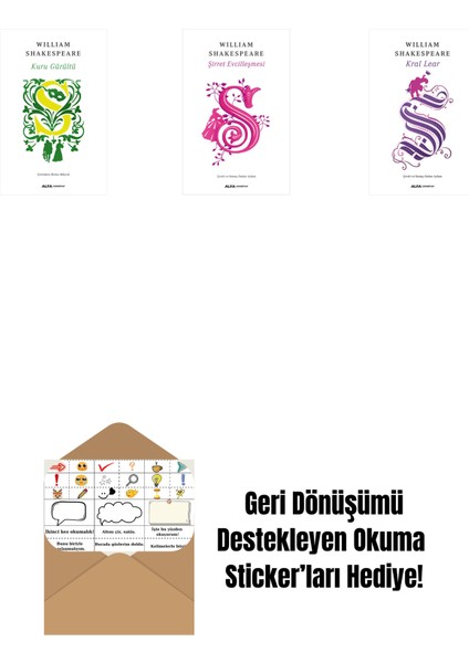 Kuru Gürültü + Şirret Evcilleşmesi + Venedik Taciri + Okuma Sticker'ları