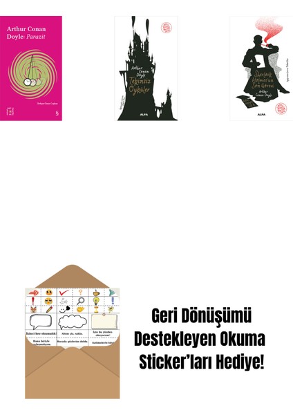 Everest Açıkhava 37 - Parazit + Tekinsiz Öyküler + Sherlock Holmes'un Son Görevi + Okuma Sticker'ları