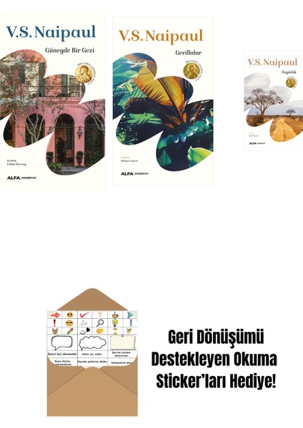 Güneyde Bir Gezi + Gerillalar + Özgürlük + Okuma Sticker'ları