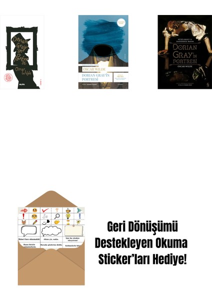 Dorian Gray'in Portresi + Dorian Gray'in Portresi + Dorian Gray'in Portresi (Ciltli) + Okuma Sticker'ları