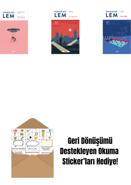 Yenilmez + Soruşturma (Sl9) + Kör Talih (Sl6) + Okuma Sticker'ları