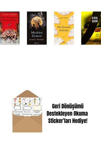 Raşel Meseri 4 Kitap Set + Okuma Sticker'ları