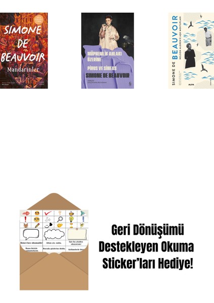 Mandarinler + Konuk Kız + Nelson Algren'e Aşk Mektupları + Okuma Sticker'ları