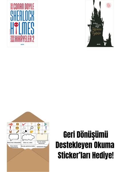 Sherlock Holmes - Bütün Hikayeler 2 + Tekinsiz Öyküler + Okuma Sticker'ları