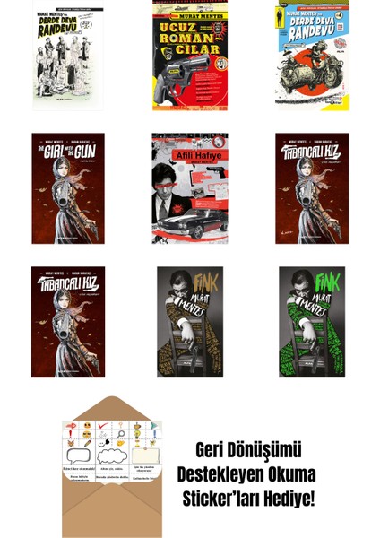 Murat Menteş 9 Kitap Set + Okuma Sticker'ları