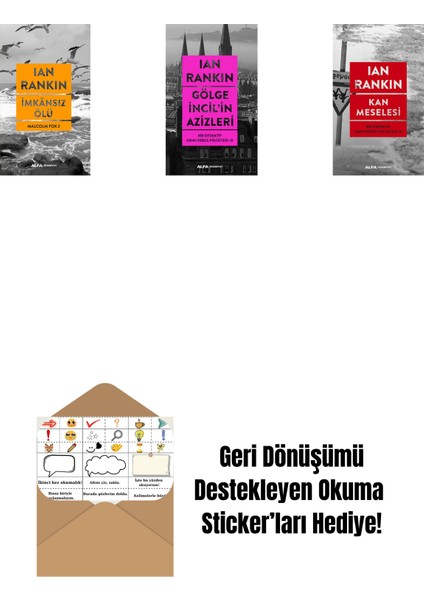 Imkânsız Ölü + Gölge Incil'in Azizleri + Kan Meselesi + Okuma Sticker'ları