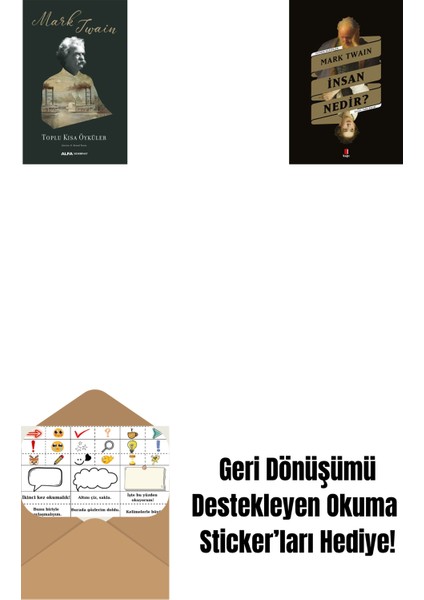 Toplu Kısa Öyküler (Ciltli) + Insan Nedir? + Okuma Sticker'ları