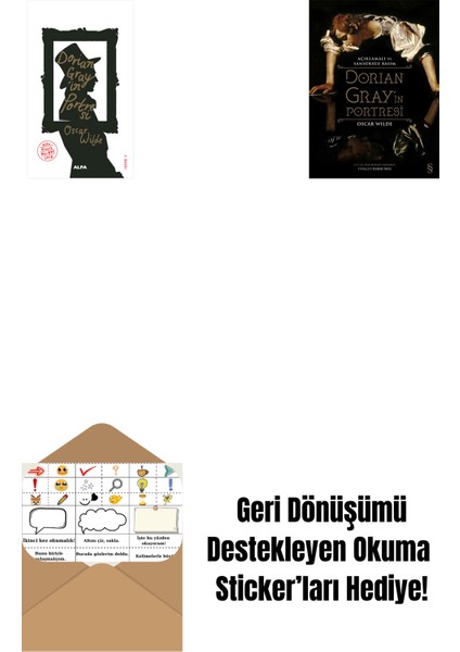 Dorian Gray'in Portresi + Dorian Gray'in Portresi (Ciltli) + Okuma Sticker'ları