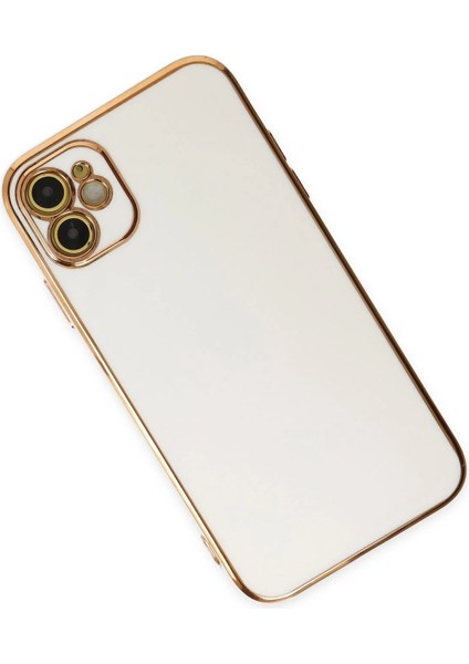 Newface iPhone 12 Kılıf Volet Silikon - Beyaz