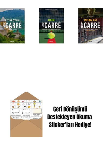 Bizim Oyun + Hain + Insan Avı + Okuma Sticker'ları