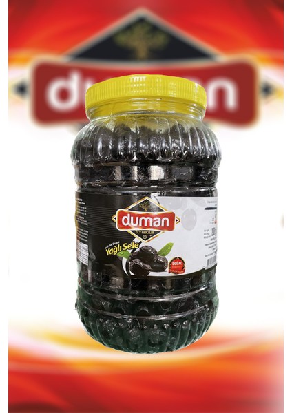 Gemlik Yağlı Sele Siyah Zeytin - Doğal, Az Tuzlu, Büyük Taneli M Boy (230-260) Klb 2 kg
