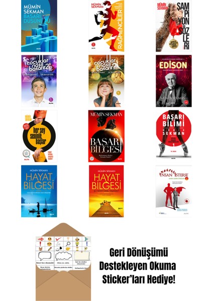 Mümin Sekman 12 Kitap Set + Okuma Sticker'ları