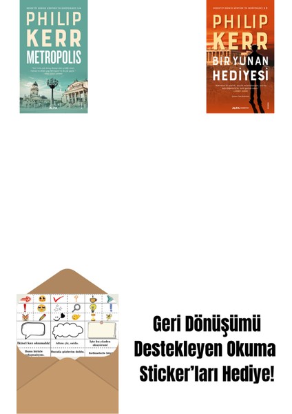 Metropolis + Bir Yunan Hediyesi + Okuma Sticker'ları