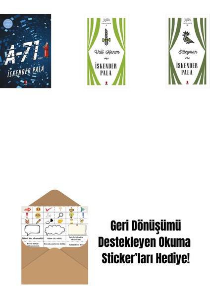 A-71 + Vali Hanım (Ciltli) + Süleyman (Ciltli) + Okuma Sticker'ları