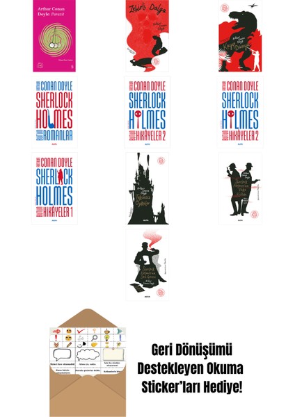 Sir Arthur Conan Doyle 10 Kitap Set + Okuma Sticker'ları