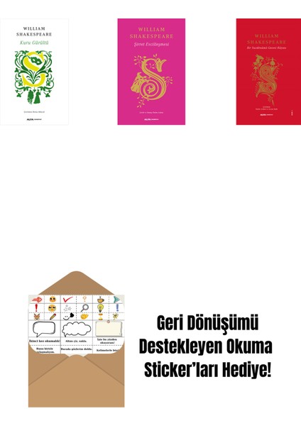 Kuru Gürültü + Şirret Evcilleşmesi (Ciltli) + Fırtına + Okuma Sticker'ları