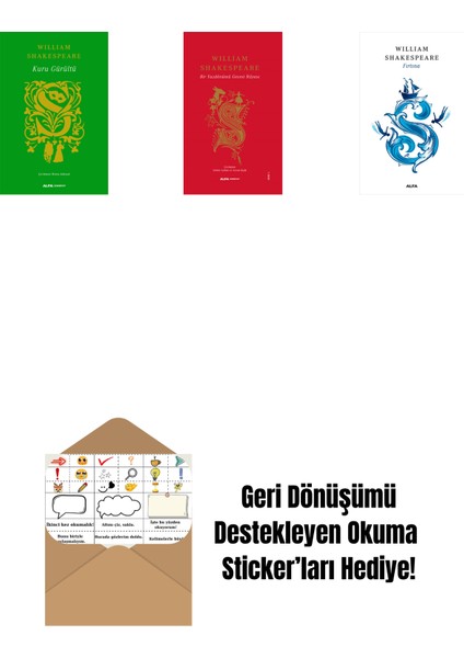 Kuru Gürültü (Ciltli) + Bir Yazdönümü Gecesi Rüyası (Ciltli) + Bir Yazdönümü Gecesi Rüyası + Okuma Sticker'ları
